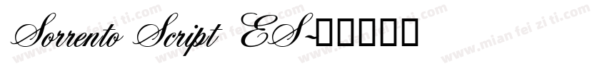 Sorrento Script ES字体转换